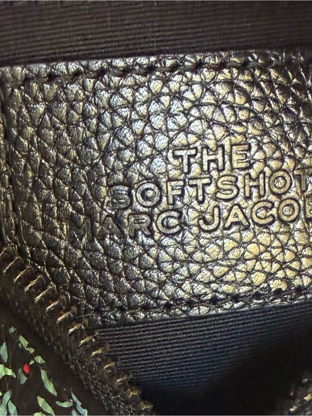 Marc Jacobs The Softshot 17 Crossbody Bag Ditsy Floral Black Leather EUC - Picture 11 of 13